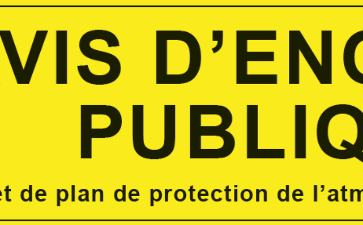 Enquête publique Projet de plan de protection de l’atmosphère de Vaucluse – DU 27/01 AU 28/02